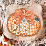 Preppy Floral Fall Pumpkin