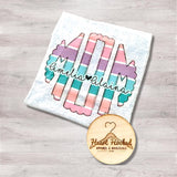 MOM With Children Names (Short Sleeved)