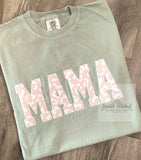 Cream Leopard Mama Comfort Color Tee