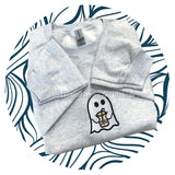 Embroidered Ice Or Hot Coffee Ghost