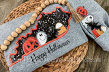 Halloween Sweatshirt With Sleeve Design
