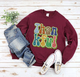 Faux Glitter Thankful