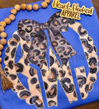 Animal Leopard/Cheetah Bow Monogram (can get with or without the bow)