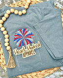 Fireworks 4th July Pocket Tee's