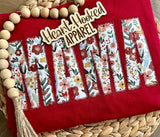 MAMA Floral Cardinal Bella Canvas T-Shirt (colors available)