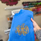 Two Tone Monogrammed Sweatshirts