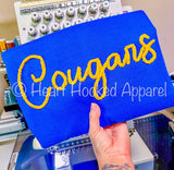 Cougars Yarn Embroidered