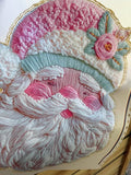 Santa Claus Faux Yarn Embroidery