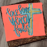 Neon comfort, color, his love, never fails