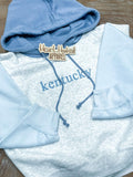 Women's Kentucky Embroidered Sueded Cropped Hoodie