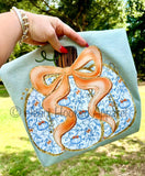 Blue Vine Pumpkin With Or Wothout The Bow
