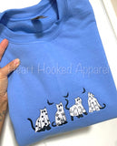 Halloween ghost cat sweatshirt