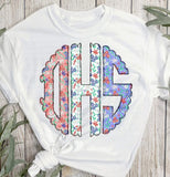 Monogrammed Patriotic Tee