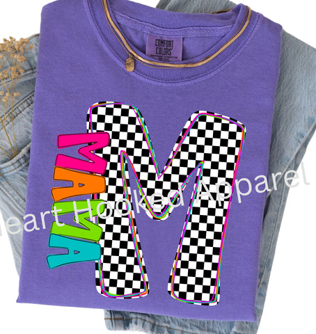 Checker MAMA T-Shirts – HeartHookedApparel