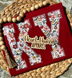 Kentucky Floral Cardinal Bella Canvas T-Shirt