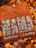 Custom Mama Floral Applique Sweatshirt