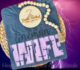 Lineman Wife Applique Shirt