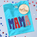 Comfort Colors Mama Stars, Stripes And Sparkle