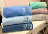Two Tone Monogrammed Sweatshirts